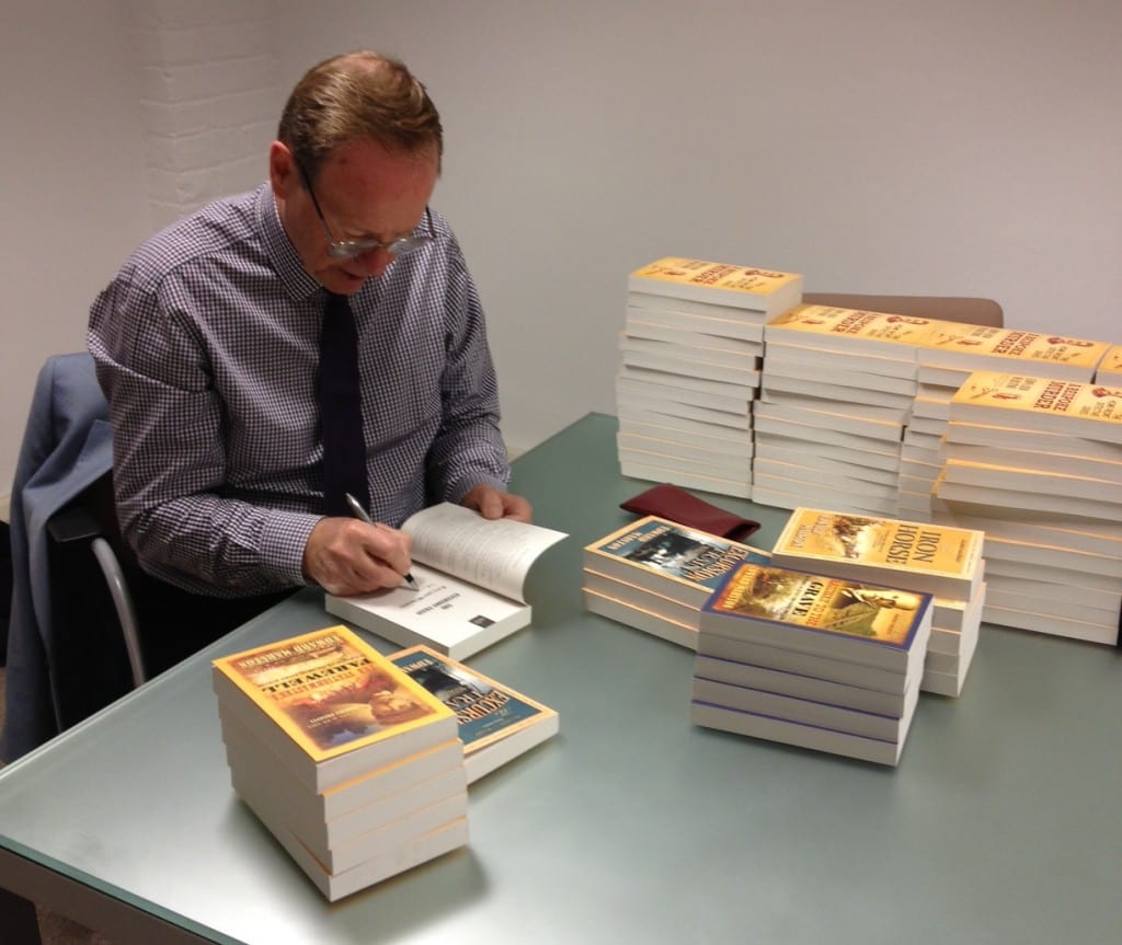 Edward Marston signing books