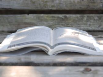 book on book paperweight