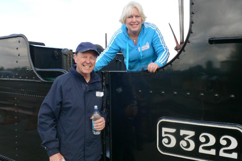 Keith and Judith on train