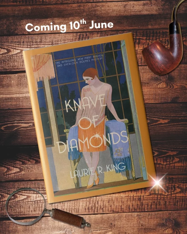 ✨COVER REVEAL✨

'The Mary Russell series is the most sustained feat of imagination in mystery fiction today' Lee Child

Knave of Diamonds is the enticing new mystery from the Mary Russell and Sherlock Holmes series by @laurierking 

Pre-order your copy on our website via the link in our bio. 
Also available to request on NetGalley!

When Mary Russell was a child, she adored her Uncle Jake, the black sheep of the family. But she hasn’t heard from him in many years, until her ne’er-do-well relative presents himself at her door with an abundance of problems for his clever niece to deal with. Not the least of which is the reason the family rejected him in the first place: his involvement in the infamous disappearance of the Irish Crown Jewels from Dublin Castle in 1907.

It was a theft that shook a government, enraged King Edward VII and threatened the establishment. Juggling conflicting loyalties and international secrets, Russell is entangled in the web of a case that not even the great Sherlock Holmes could solve.