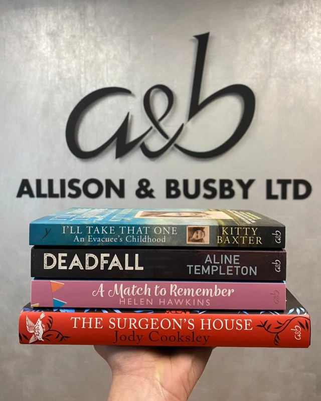 Check out our Books of the Month for May. Head to our website to enjoy...

50% off
The Surgeon's House by @jodycooksleyauthor 

£2 off
A Match to Remember by @helenwritesit 
Deadfall by Aline Templeton
I'll Take That One: An Evacuee's Childhood by Kitty Baxter

Visit our website via the link in our bio.