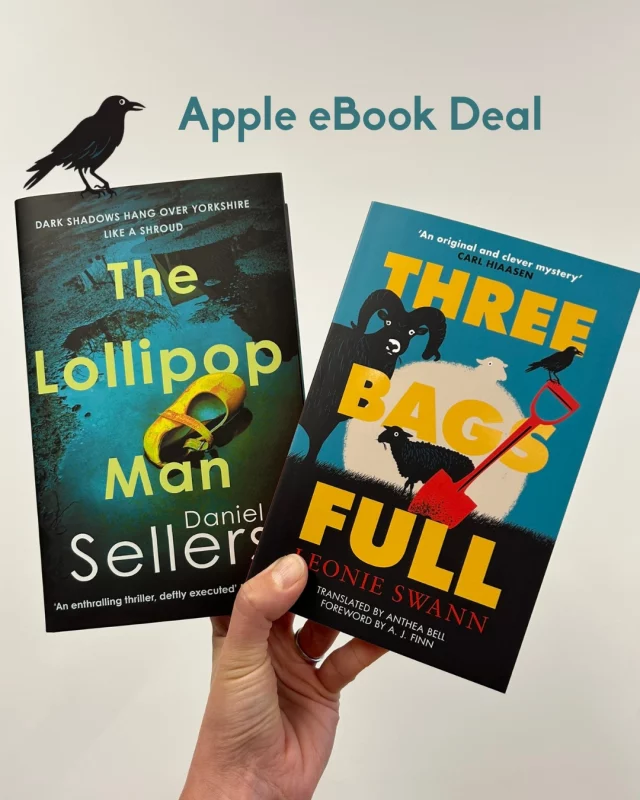 Whatever your taste in crime fiction, there are some great 99p ebook deals over on Apple Books right now ...

Links in our bio.

The Lollipop Man by @danielsellersauthor :

'Unputdownable ... It kept me gripped right up to its pulse-racing final act' B P Walter.

Three Bags Full by @_leonieswann : 

'Refreshingly, joyously different' Sunday Telegraph