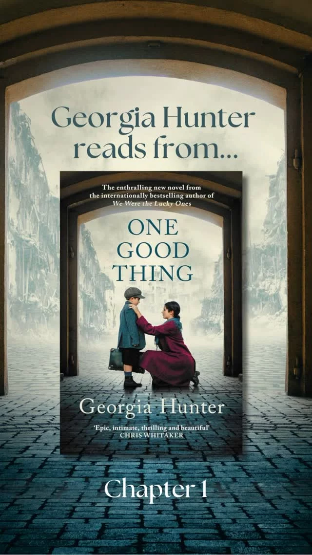 For all those readers who were left wanting more by Georgia Hunter’s powerful We Were the Lucky Ones, her new novel, One Good Thing, is out this month. Here’s Georgia reading an extract that sets the scene for this moving and inspiring story.
 
One Good Thing is out now and available from our website via the link in our bio.

‘One Good Thing surpasses all expectations … Thrilling, romantic, and deeply meaningful’ Ariel Lawhon, author of Code Name Hélène